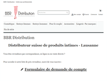 Tablet Screenshot of bbrdistribution.ch